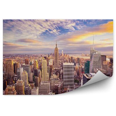 Fototapeta na stenu Západ slnka nad manhattanom