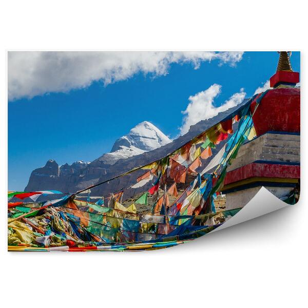 Fototapeta Tibet hory kaylas stuha obloha mraky