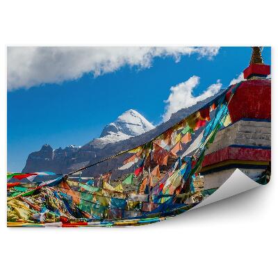 Fototapeta Tibet hory kaylas stuha obloha mraky