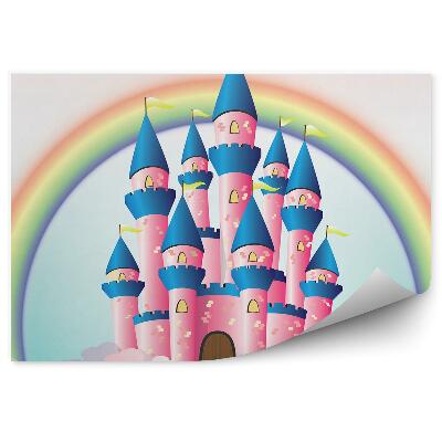 Fototapeta Dúha za mrakom hrad pre malú princeznú