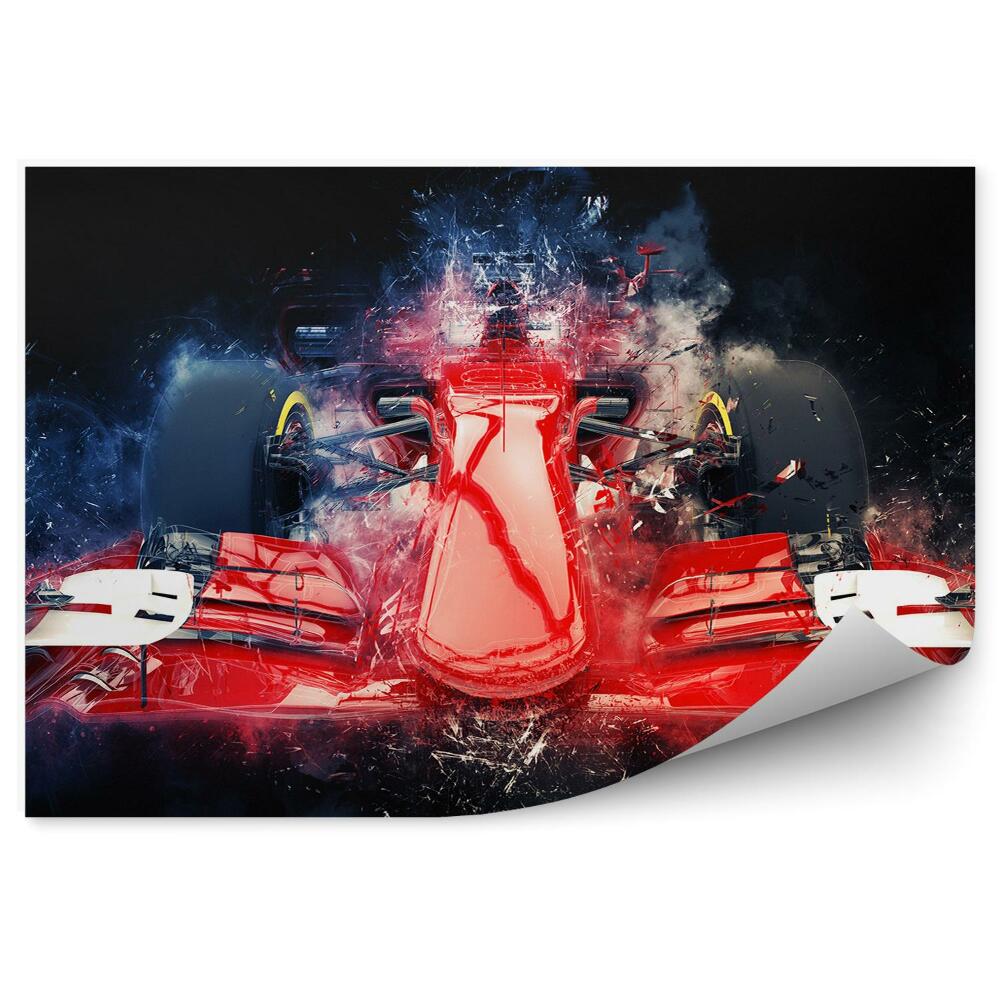 Fototapeta na stenu Rdeča bela formula 1 bolide power