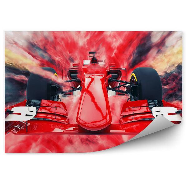 Fototapeta Avto formule 1 rdeče ozadje hitrost