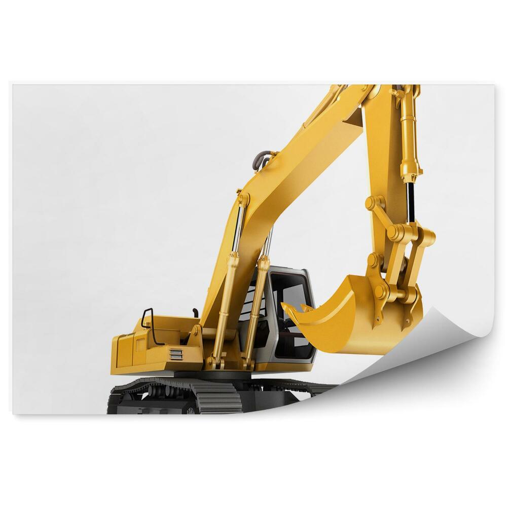 Fototapeta Hračkársky bager v detailnom zábere