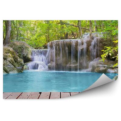 Fototapeta na stenu Vodopád príroda les