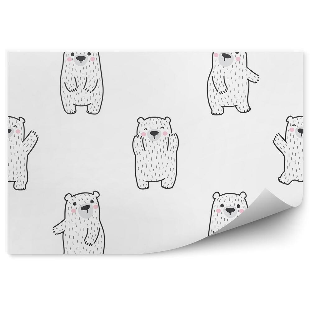 Fototapeta Vzor tancujúci medvedík pre deti