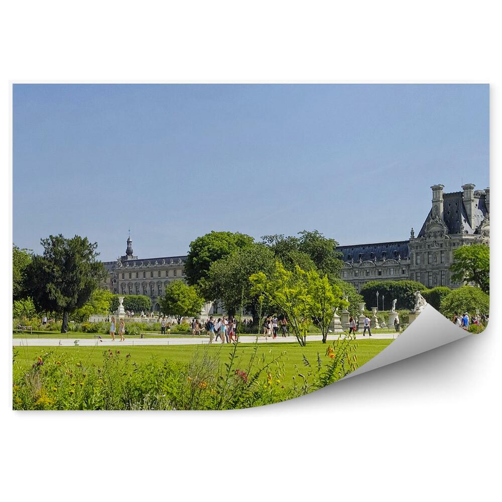 Fototapeta na stenu Slávny park ľudia turisti kvety zeleň architektúra