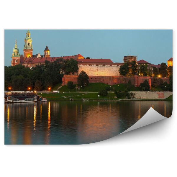 Fototapeta na stenu Rieka Visla kopec hrad Wawel Krakov