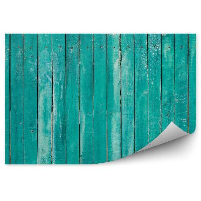 Fototapeta Zelené drevené dosky