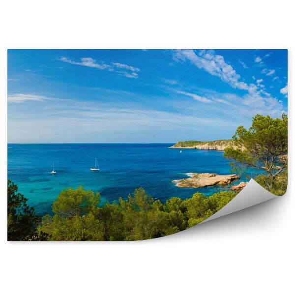 Fototapeta Stredomorská panoráma na ibizských baleároch
