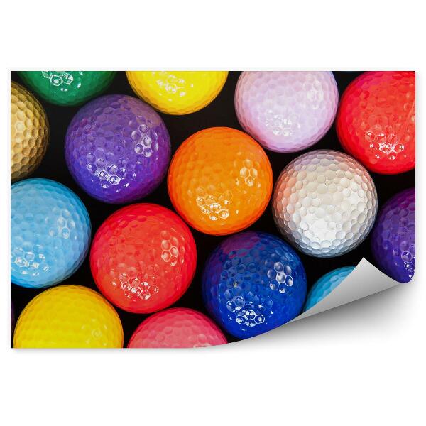 Fototapeta Farebné golfové loptičky