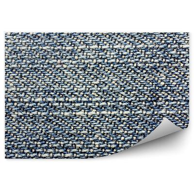 Fototapeta na stenu Textúra textílie modré horizontálne pruhy vzor