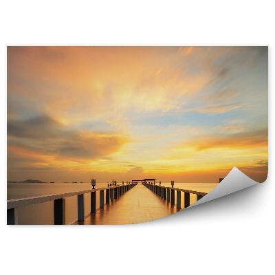 Fototapeta Most More Voda Obloha Západ Slnka