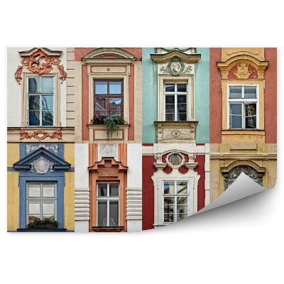 Fototapeta na stenu Koláž z farebných okien Praha Česká republika