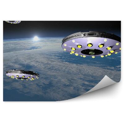 Fototapeta na stenu Planéta Obloha Mraky Ufo Svetlá