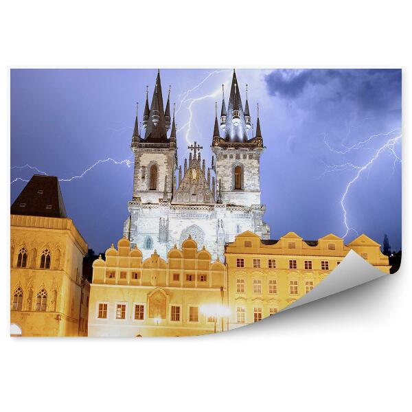 Fototapeta Staré mesto Praha búrka