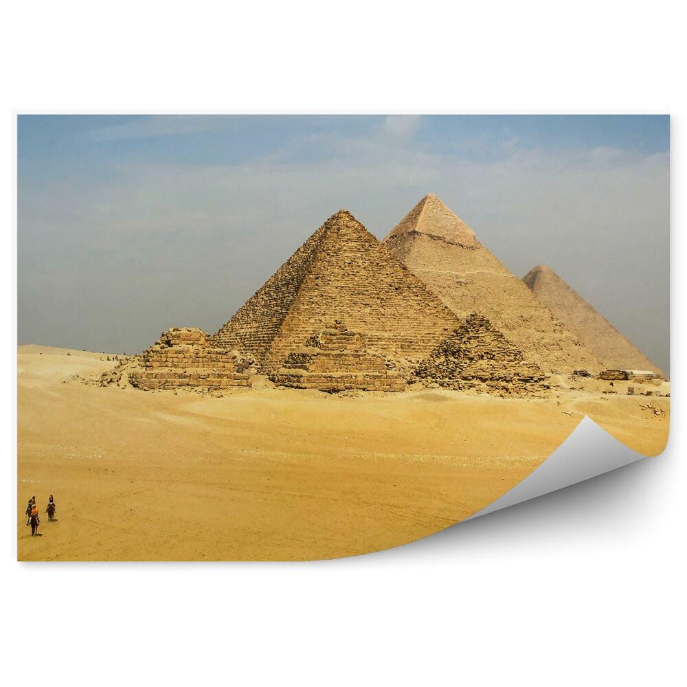 Fototapeta Pyramídy V Egyptskej Gíze Piesok Turisti