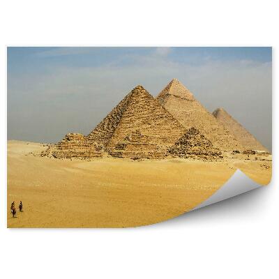 Fototapeta Pyramídy V Egyptskej Gíze Piesok Turisti