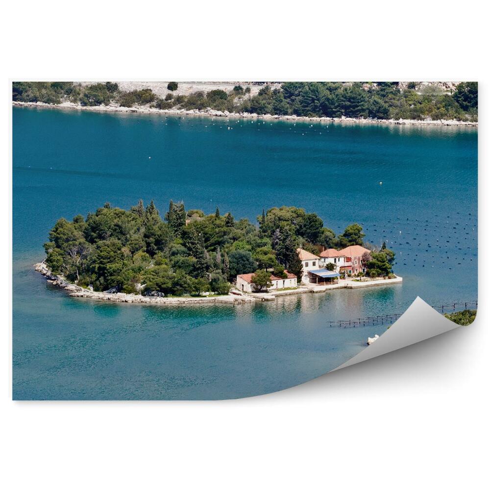 Fototapeta na stenu Stredozemné more ostrovy domy zelená