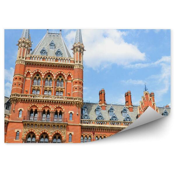 Fototapeta Železničná stanica St. Pancras Londýn obloha mraky stromy