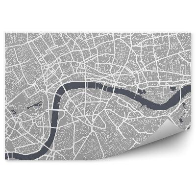 Fototapeta Londýn plán mesta mapa