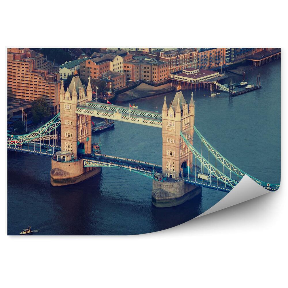 Fototapeta Tower bridge pohľad z vtáčej perspektívy riečny most