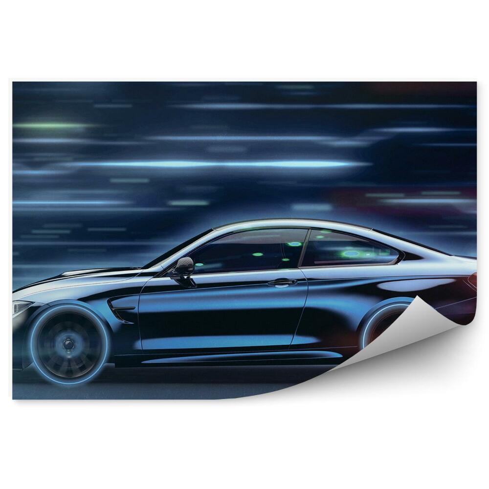 Fototapeta Rýchlosť Cestnej Premávky Čierne Auto