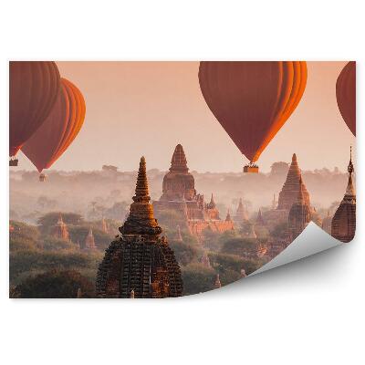 Fototapeta na stenu Balóny chrámy stromy