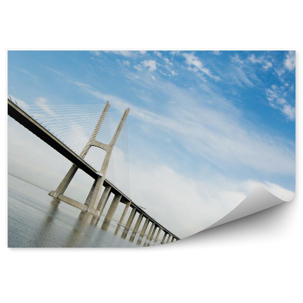 Fototapeta Most vasco da gama voda modro nebo