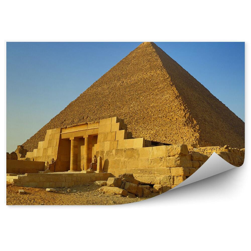 Fototapeta Veľká Pyramída V Egypte Modrá Obloha