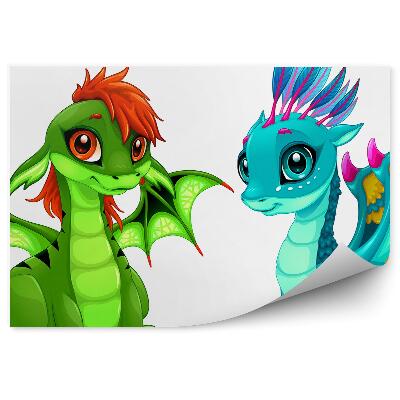 Fototapeta Dvaja farební draci