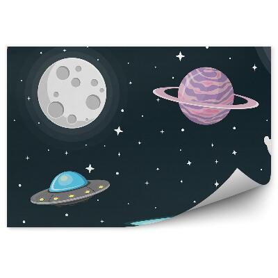 Fototapeta na stenu Kozmos planéty astronaut raketová loď