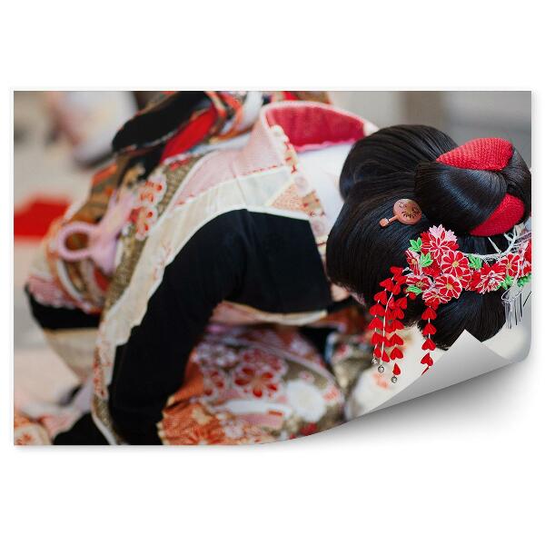Fototapeta Mašľa Gejša Ozdoby Do Vlasov Kimono