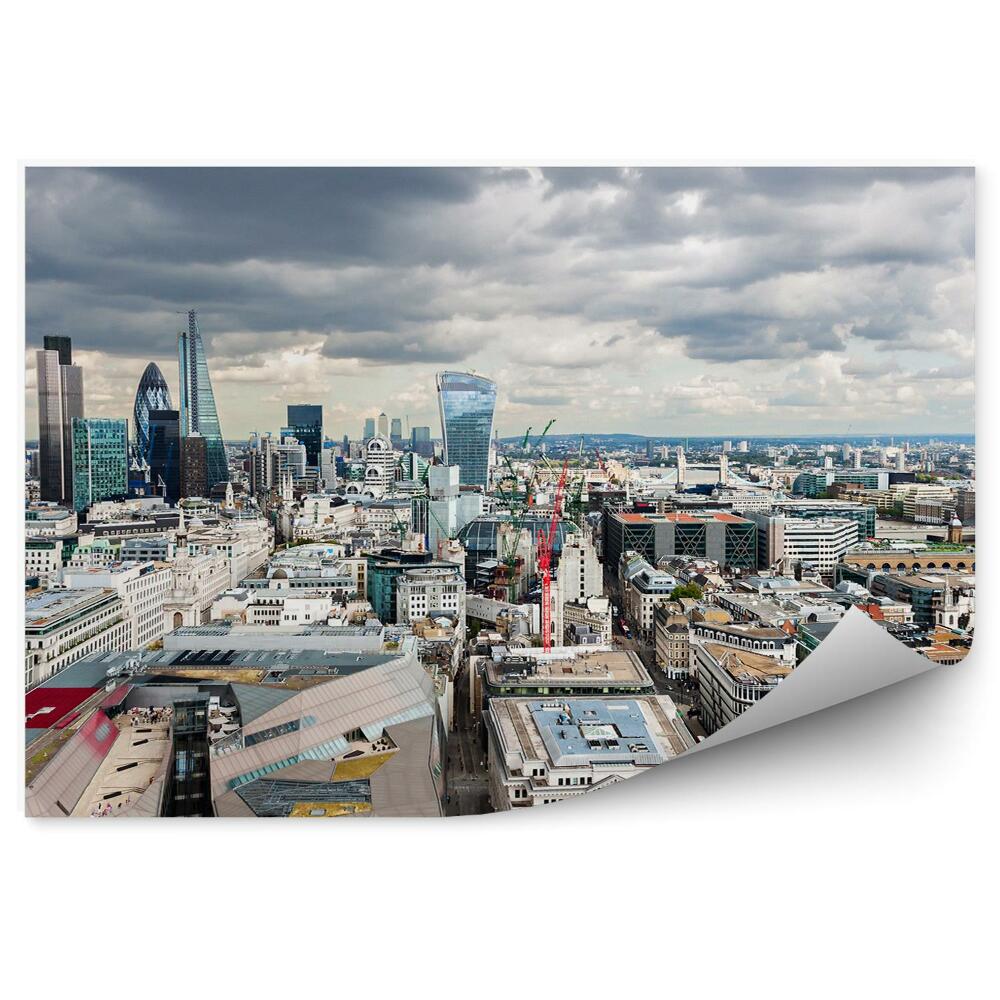 Fototapeta na stenu Budovy mrakodrapy obloha mraky Londýn