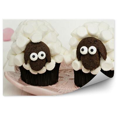 Fototapeta na stenu Jarné košíčky marshmallows vajíčka dezerty