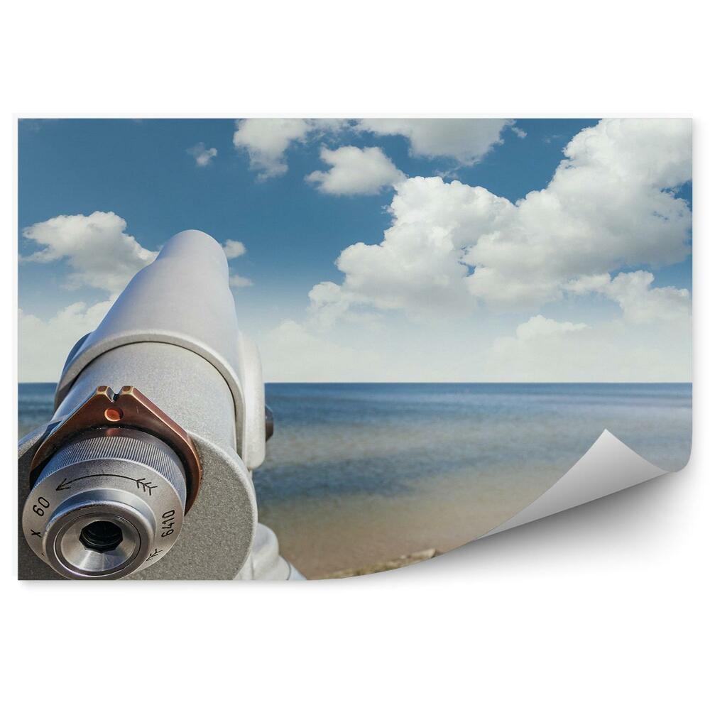 Fototapeta Teleskop Pláž Oceán Obloha Mraky