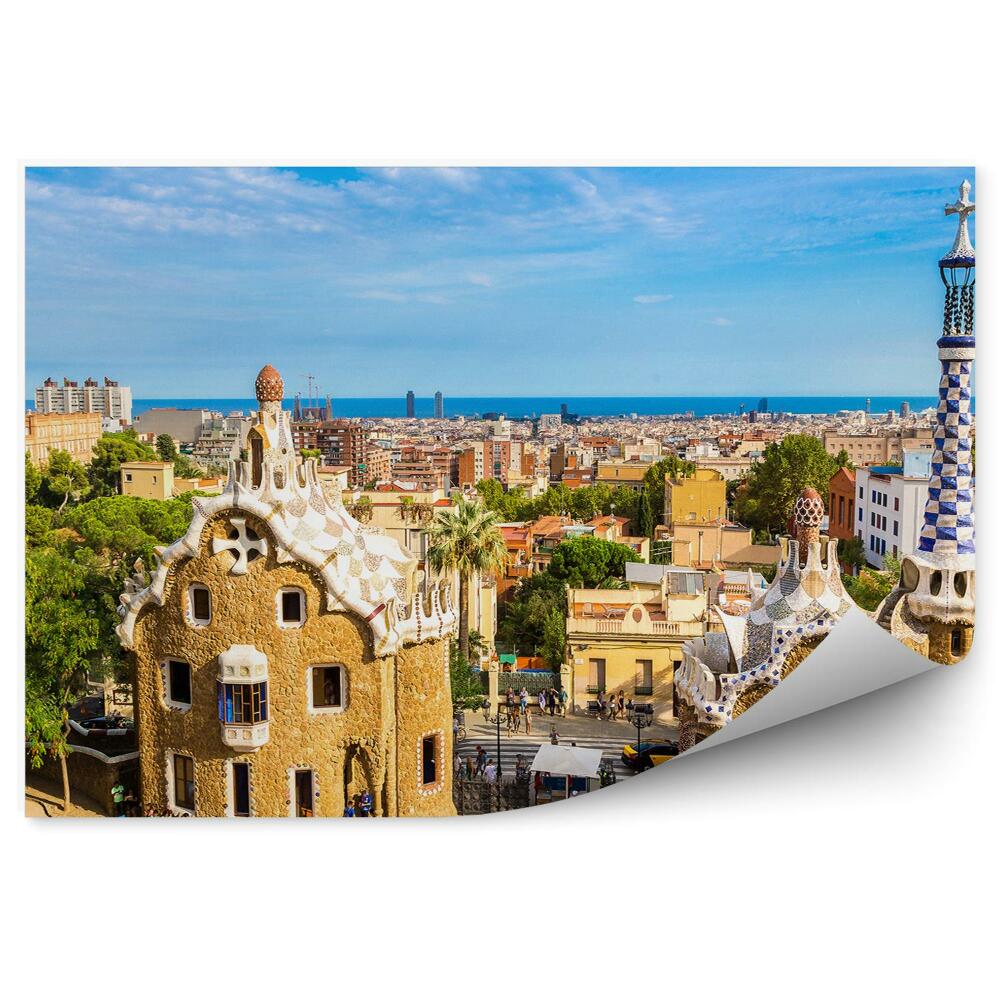 Fototapeta na stenu Park Guell Barcelona Španielsko obloha mraky