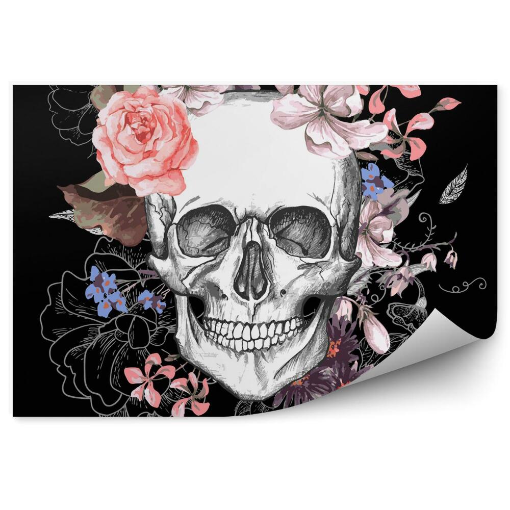 Fototapeta Lebka a kvety