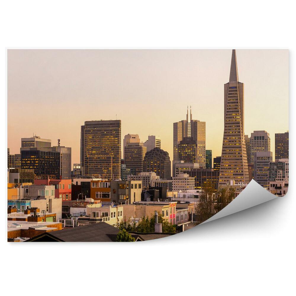 Fototapeta na stenu Mrakodrapy budovy západ slnka San Francisco