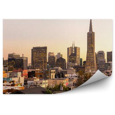 Fototapeta na stenu Mrakodrapy budovy západ slnka San Francisco