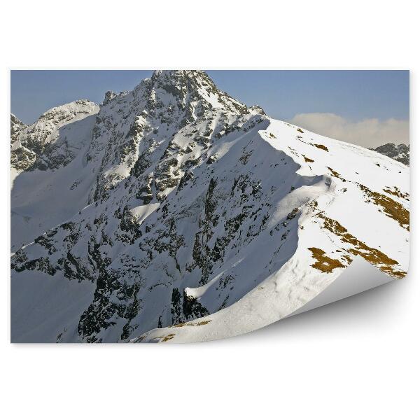Fototapeta Tatry Zasypané Obloha Mraky Zima Sneh