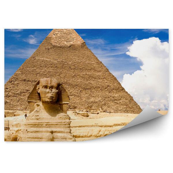 Fototapeta na stenu Sfinga v ozadju piramide