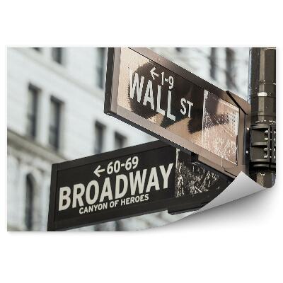 Fototapeta Budova dopravné značky New York