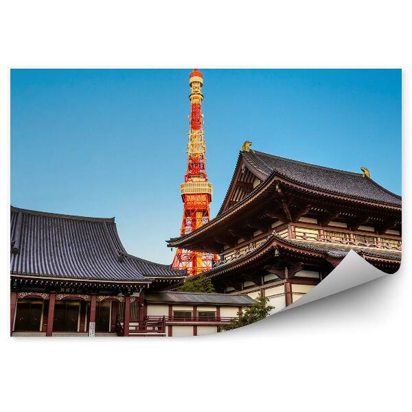Fototapeta na stenu Chrám Tokio Veža Japonsko Architektúra