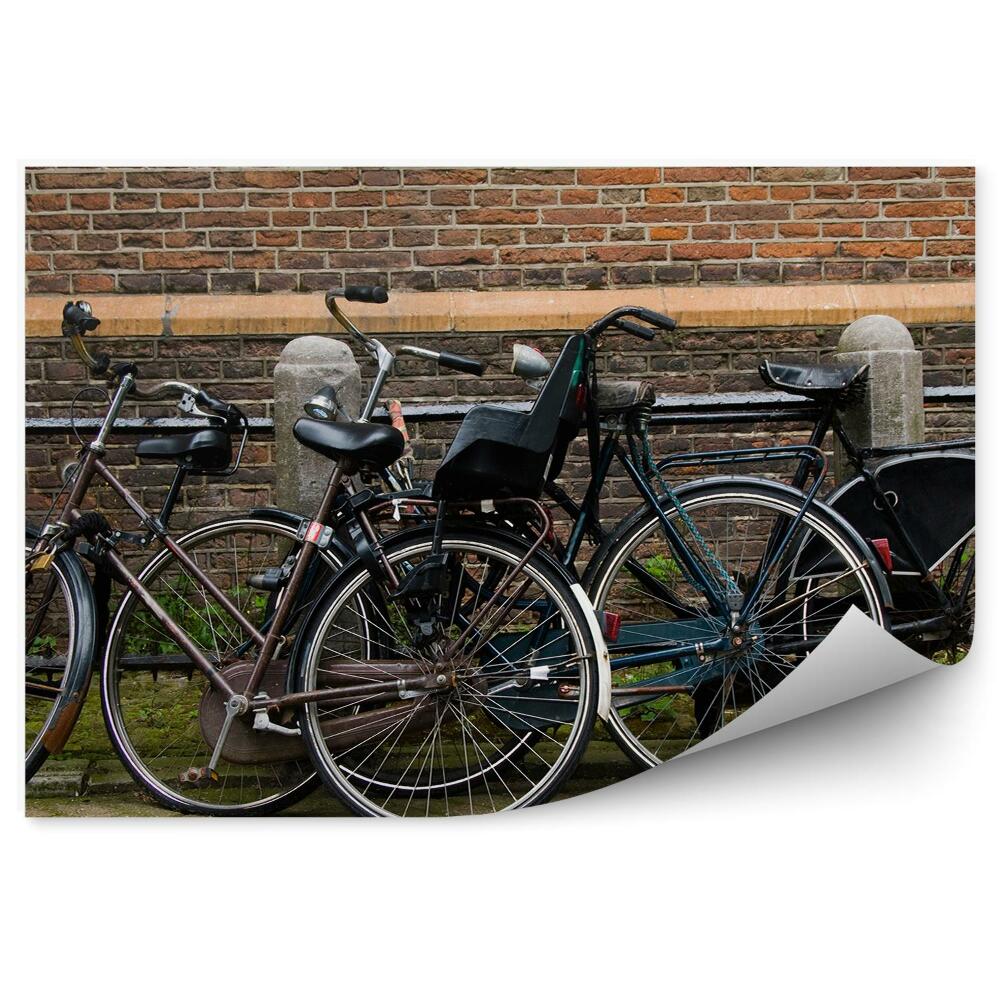 Fototapeta Bicykle Na Ulici Amsterdam