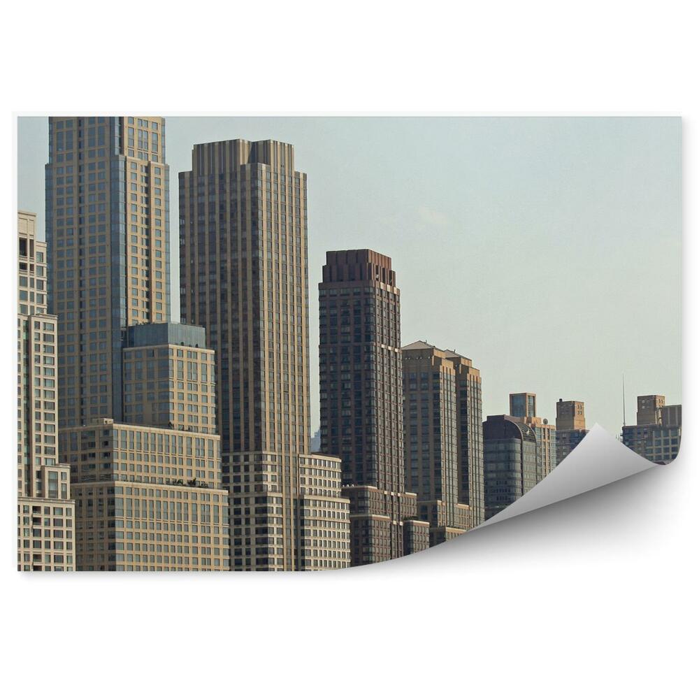 Fototapeta Mrakodrapy Manhattan most stromy New York