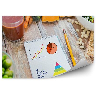 Fototapeta na stenu Zrelá zelenina džús bar poznámkový blok