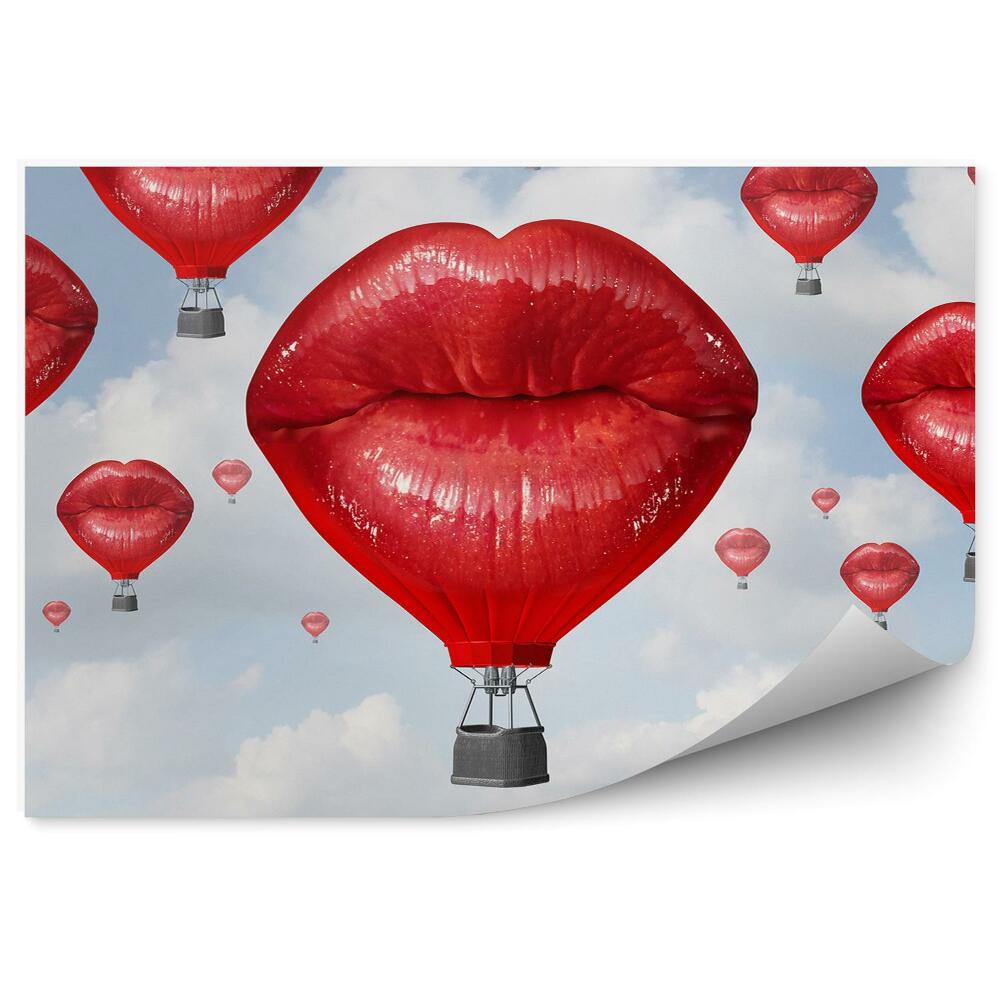 Fototapeta Balóny Ústa Láska Abstraktné