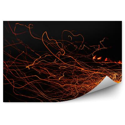 Fototapeta Sopka lávové nebo noc