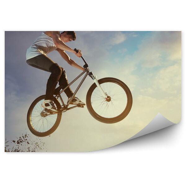 Fototapeta Športový Bicykel Bmx Chlapec Skok Obloha