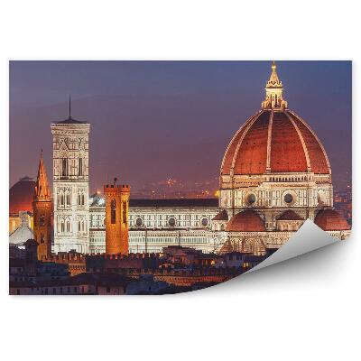 Fototapeta Katedrála Santa Maria del Fiore budovy Florencia Giotto zvonica Západ slnka